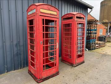 2 originele Britse telefooncellen - gietijzer! beschikbaar voor biedingen