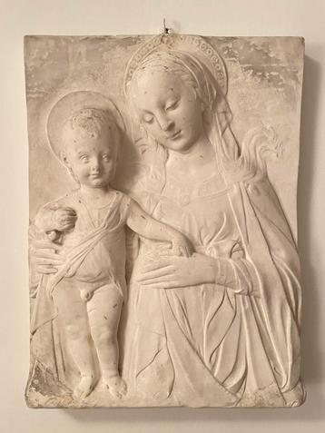 Madonna and Child Plaster relief beschikbaar voor biedingen
