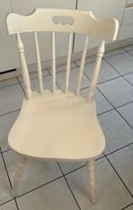 Witte houten stoelen, Huis en Inrichting, Stoelen, Ophalen, Wit, Zo goed als nieuw, Vier
