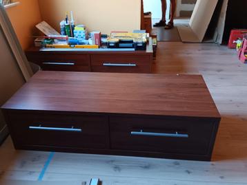 Lage TV-kast., Ophalen, Gebruikt, 100 tot 150 cm, Strak.