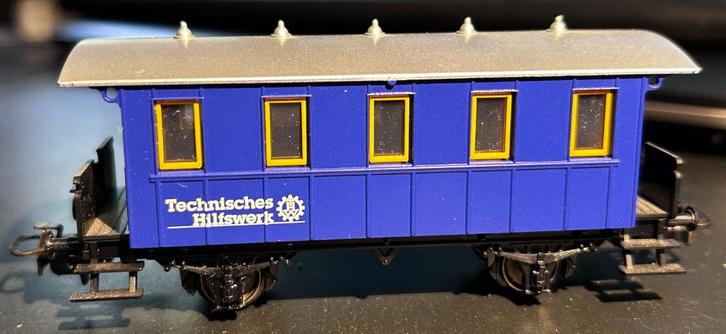 3305. THW H0 Märklin servicewagen., Hobby en Vrije tijd, Modeltreinen | H0, Gebruikt, Wagon, Märklin, Ophalen of Verzenden