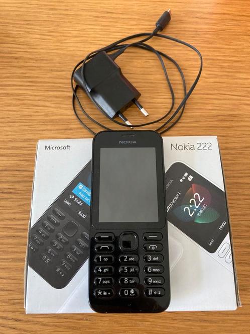 Microsoft Nokia 222 GSM, Telecommunicatie, Mobiele telefoons | Nokia, Gebruikt, Minder dan 3 megapixel, Zwart, Ophalen of Verzenden