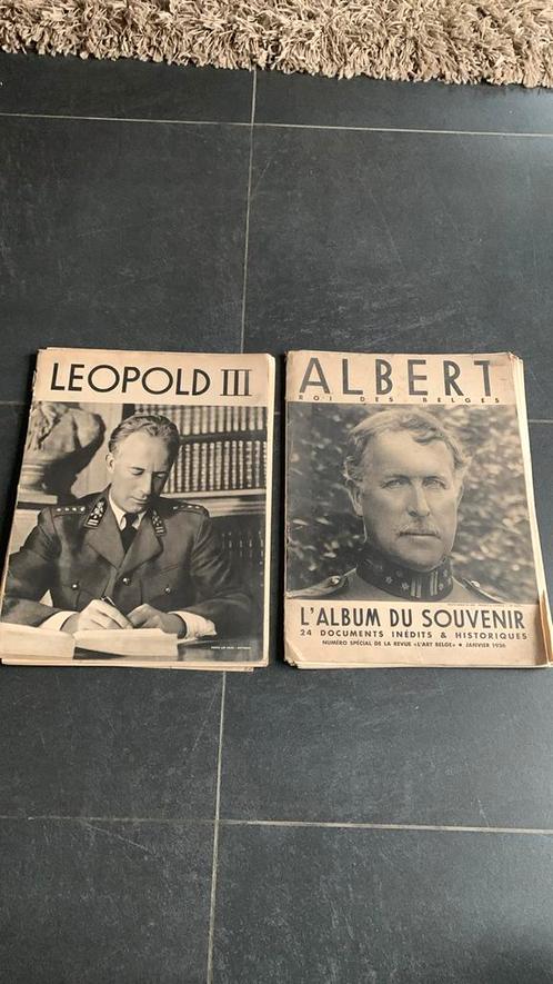 2 l’album du souvenir « Albert Roi des Belges » et Léopold 3, Collections, Revues, Journaux & Coupures