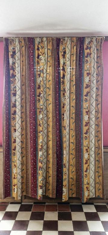 6 paar dubbele katoenen gordijnen  beschikbaar voor biedingen