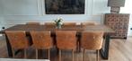Prachtige, stevige kloostertafel 3m x 1m, Huis en Inrichting, Ophalen, Gebruikt