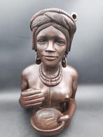 oud houten buste van Filipijnse vrouw, jaren 60, Antiek en Kunst, Ophalen of Verzenden