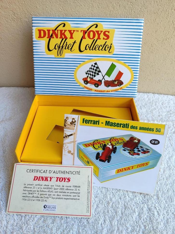 Dinky Atlas „lege” doos _"FERRARI - MASERATI”., Hobby en Vrije tijd, Modelauto's | 1:43, Zo goed als nieuw, Auto, Dinky Toys, Ophalen of Verzenden