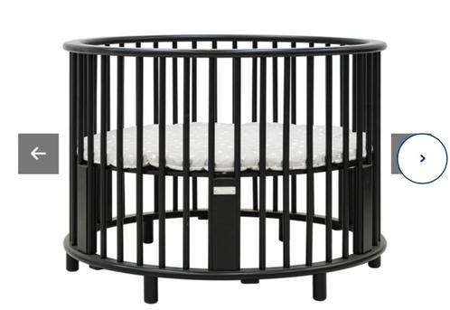 Rond zwart park, Kinderen en Baby's, Babyparken, Gebruikt, Rond, In hoogte verstelbaar, Boxkleed, Wieltjes, Ophalen
