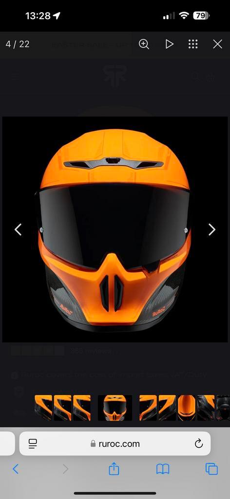 Casque moto neuf ruroc XL, Motoren, Kleding | Motorhelmen, XL, Nieuw met kaartje, Ophalen