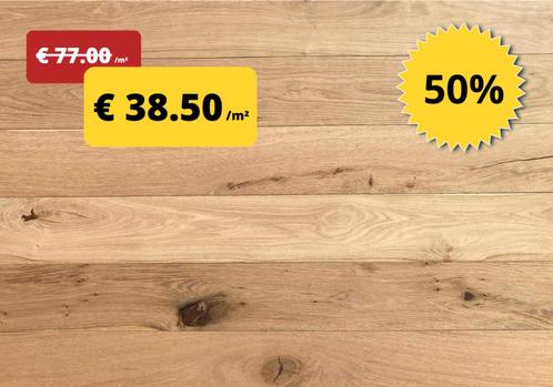 Eiken parket voor € 38.50 /m² incl BTW - 50% KORTING, Doe-het-zelf en Bouw, Vloerdelen en Plavuizen, Nieuw, Parket, Hout, 150 cm of meer