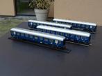 Lot metalen reizigerswagons - Märklin - HO, Wisselstroom, Gebruikt, Wagon, Ophalen of Verzenden