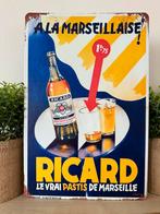 Metalen reclamebord Ricard, Nieuw, Reclamebord, Ophalen of Verzenden