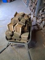 GERESERVEERD...GRATIS 2 kruiwagens met geperste blokken, Tuin en Terras, Brandhout, Ophalen, Blokken