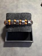 Edelsteen hematiet en tijgeroog armband, Ophalen of Verzenden, Zo goed als nieuw