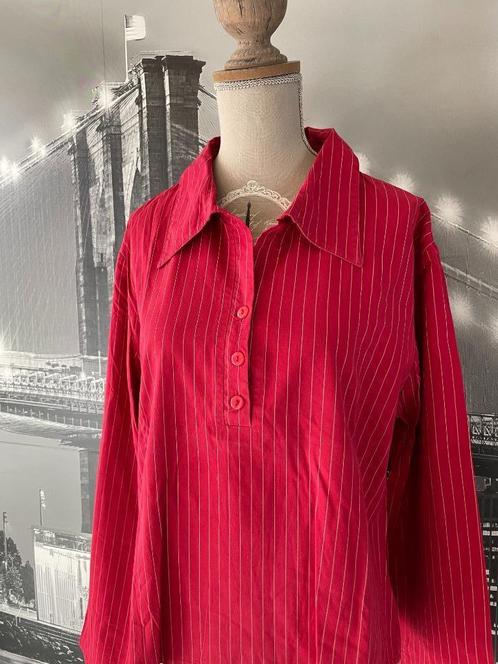 mooie blouse Petrucci PTC XL, Vêtements | Femmes, Blouses & Tuniques, Comme neuf, Taille 42/44 (L), Rouge, Enlèvement ou Envoi