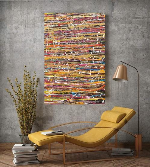 Time of our happinness, Antiek en Kunst, Kunst | Schilderijen | Abstract, Ophalen of Verzenden