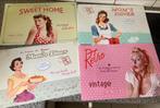 4 placemats onderleggers retro vintage prent, Ophalen of Verzenden, Zo goed als nieuw