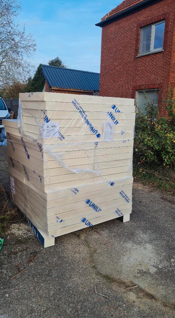 NIEUW: 32 Pir isolatieplaten 24m² Unilin 80mm, Bricolage & Construction, Isolation & Étanchéité, Neuf, Isolation de sol, Isolation des murs