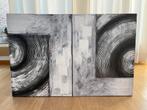 Abstract schilderij. Afmetingen : 2 stuks 60x80x4cm, Ophalen