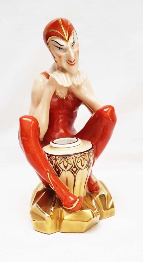 Brûle-parfum art déco Diable - Aladin Luxe France., Antiquités & Art, Antiquités | Porcelaine, Enlèvement ou Envoi