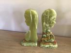 Vintage boekensteunen in Onyx marmer, Antiek en Kunst, Ophalen