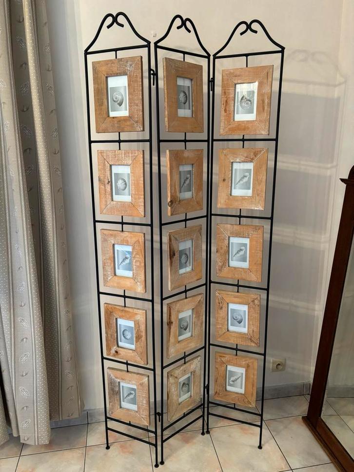 Fotoscherm steigerhout., Huis en Inrichting, Woonaccessoires | Kamerschermen, Zo goed als nieuw, Ophalen