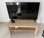OK 40-INCH FULL HD LED-TV EN IKEA ZWARTE SALONTAFEL, LED, Zo goed als nieuw, Smart TV, Ophalen