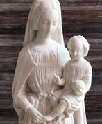 Uniek Heilige maagd Maria met Jezus Biscuit beeld met stulp, Ophalen