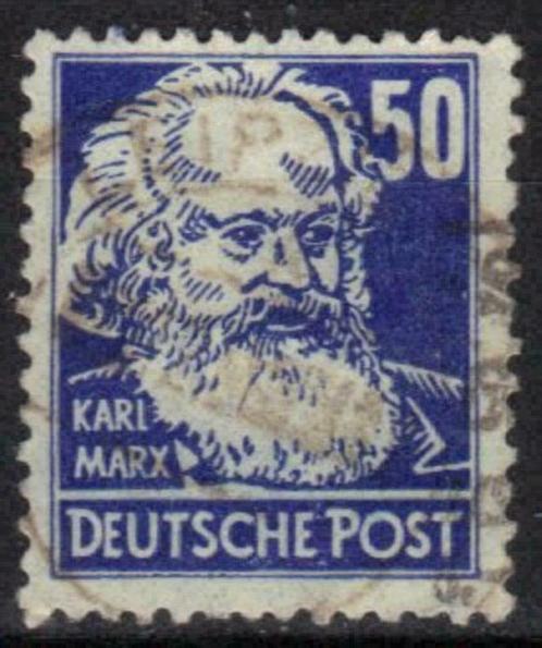 Duitsland Alg. Uitgave 1948 - Yvert 44 - Karl Marx (ST), Timbres & Monnaies, Timbres | Europe | Allemagne, Affranchi, Envoi
