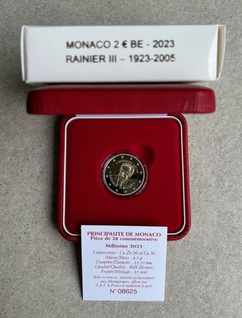 Monaco 2 euro 2023 - Rainier III, Timbres & Monnaies, Monnaies | Europe | Monnaies euro, Série, 2 euros, Monaco, Enlèvement ou Envoi