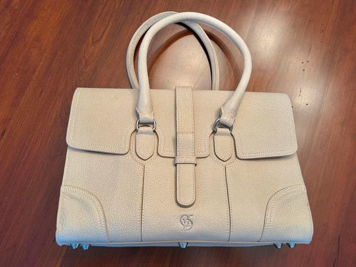 Lederen designer handtas SDD, Handtassen en Accessoires, Tassen | Damestassen, Nieuw, Handtas, Ophalen of Verzenden