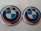 Bmw 50 jaar motorkap/kofferklep emblemen 82mm/73mm e92 g20, Nieuw, Ophalen of Verzenden, BMW