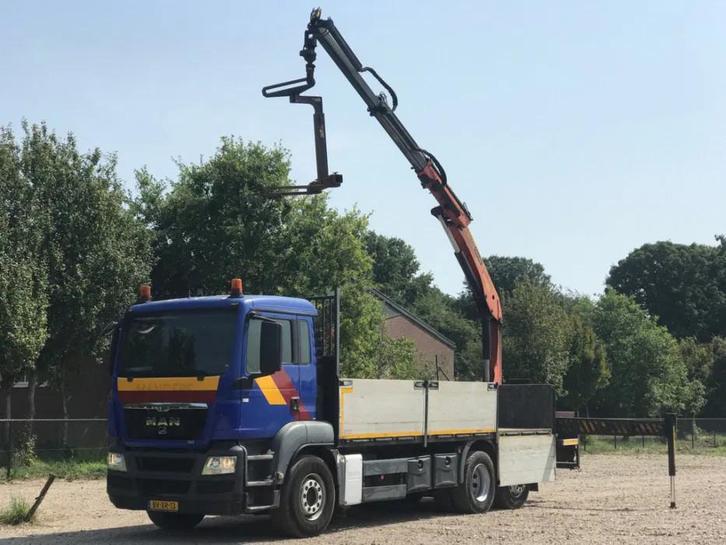 MAN TGS 26.320 6x2*4 B/L met Palfinger PK15500 kraan, Auto's, Vrachtwagens, Bedrijf, Te koop, Airconditioning, Cruise Control