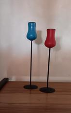 Vintage koppel  kandelaars denmark midcentury, Ophalen of Verzenden