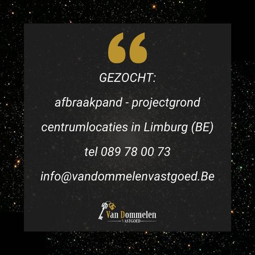 Bouwgrond/projectgrond/afbraakpand gezocht, Immo, Op zoek naar een huis