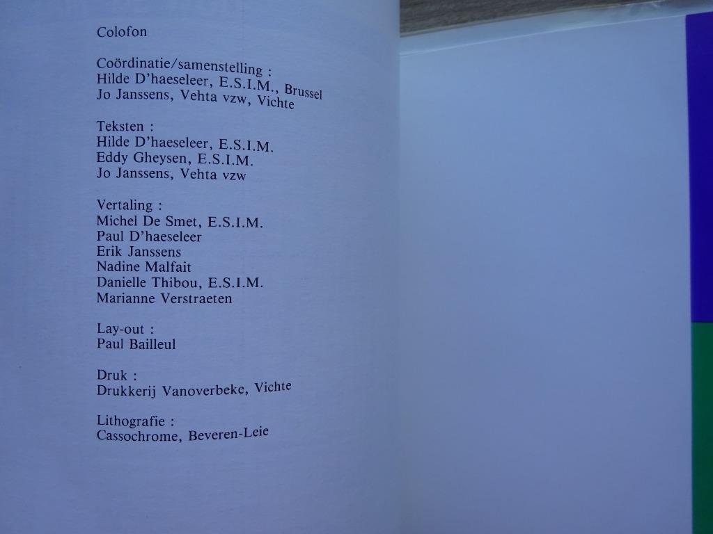 Vehta Biënale Flanders Textiles 1984 Vichte, Ophalen of Verzenden, Zo goed als nieuw, Schilder- en Tekenkunst