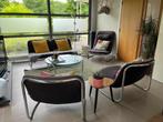 Vintage salon 70's, Huis en Inrichting, Fauteuils, Ophalen, Gebruikt, Vintage, 75 tot 100 cm