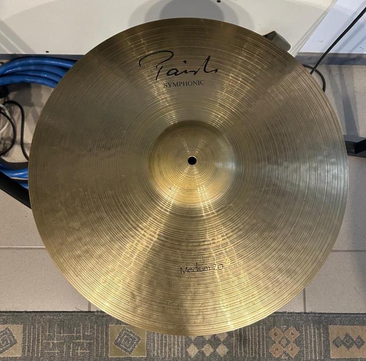 Paire de cymbales Paiste Symphonic 20 pouces, Muziek en Instrumenten, Drumstellen en Slagwerk, Gebruikt, Overige merken, Ophalen