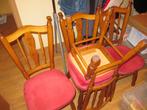 Eetkamerstoelen, Huis en Inrichting, Stoelen, Ophalen, Zo goed als nieuw, Vier, Rood