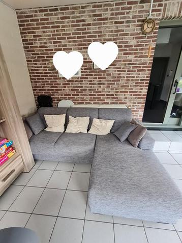 Hoeksalon/zetel met loungechair beschikbaar voor biedingen