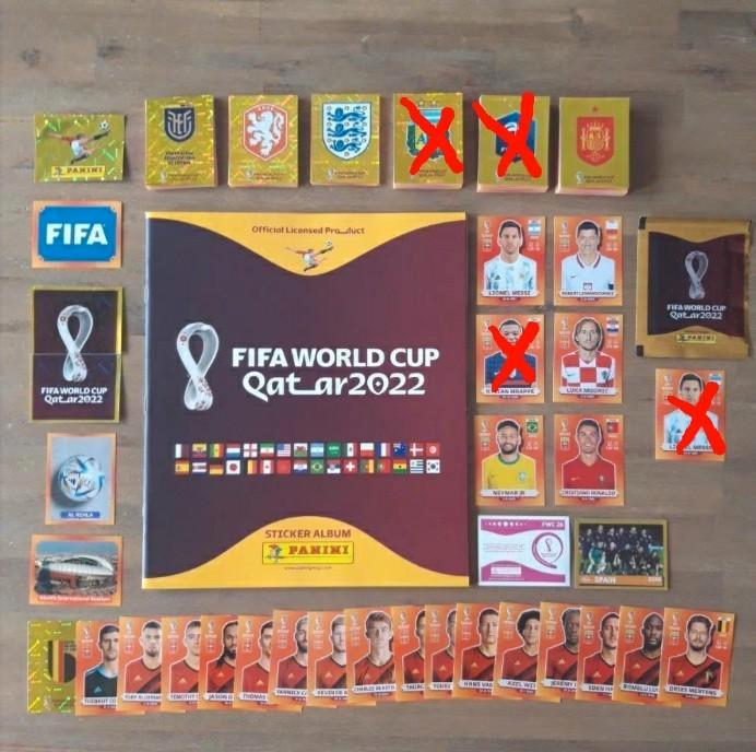 Panini World Cup 2022 Album + 500 verschillende stickers, Verzamelen, Sportartikelen en Voetbal, Nieuw, Poster, Plaatje of Sticker