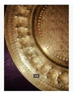 Assiette décorative diam 35 bronze avec fixation murale, Antiquités & Art, Bronze, Enlèvement