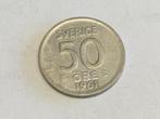 Suède 50 öre 1961 argent, Timbres & Monnaies, Monnaies & Billets de banque | Collections, Enlèvement ou Envoi
