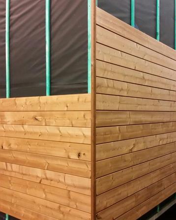 thermowood gevelbekleding Tand Groef planken nieuw 18mm dik, Tuin en Terras, Schuttingen, Ophalen, Hout
