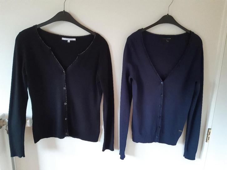 2 cardigans / gilets dames Lola & Liza maat 36 (zwart/blauw), Kleding | Dames, Truien en Vesten, Gedragen, Maat 36 (S), Zwart