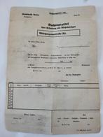 Wo2 Duits papier over overtollige betaling, Verzamelen, Ophalen of Verzenden