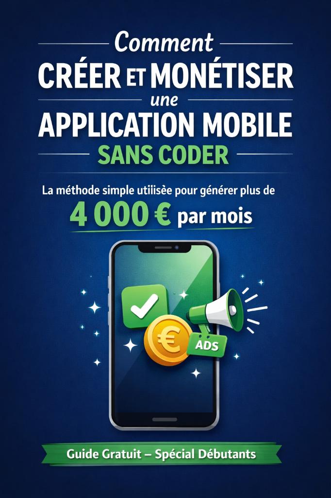 [EBOOK GRATUIT] Créer une application mobile sans coder, Livres, Loisirs & Temps libre, Neuf, Autres sujets/thèmes, Envoi