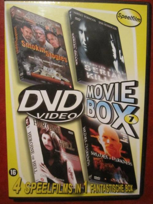 DVDvideo Moviebox 7 (4 films op 2 disc), Cd's en Dvd's, Dvd's | Actie, Zo goed als nieuw, Actie, Boxset, Vanaf 16 jaar, Ophalen of Verzenden