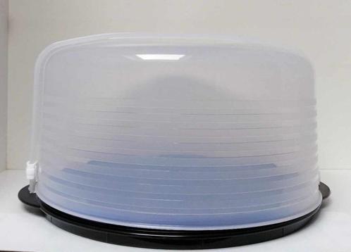 Tupperware Plateau - Pâtisserie - Rond - Noir & Blanc, Maison & Meubles, Cuisine| Tupperware, Neuf, Boîte, Blanc, Enlèvement ou Envoi