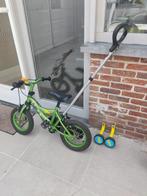 Kinderfiets 12" met stuurstang en zijwieltjes, Ophalen, Zijwieltjes, Gebruikt, Minder dan 16 inch